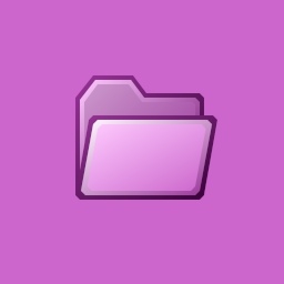 Retro-looking pink folder
